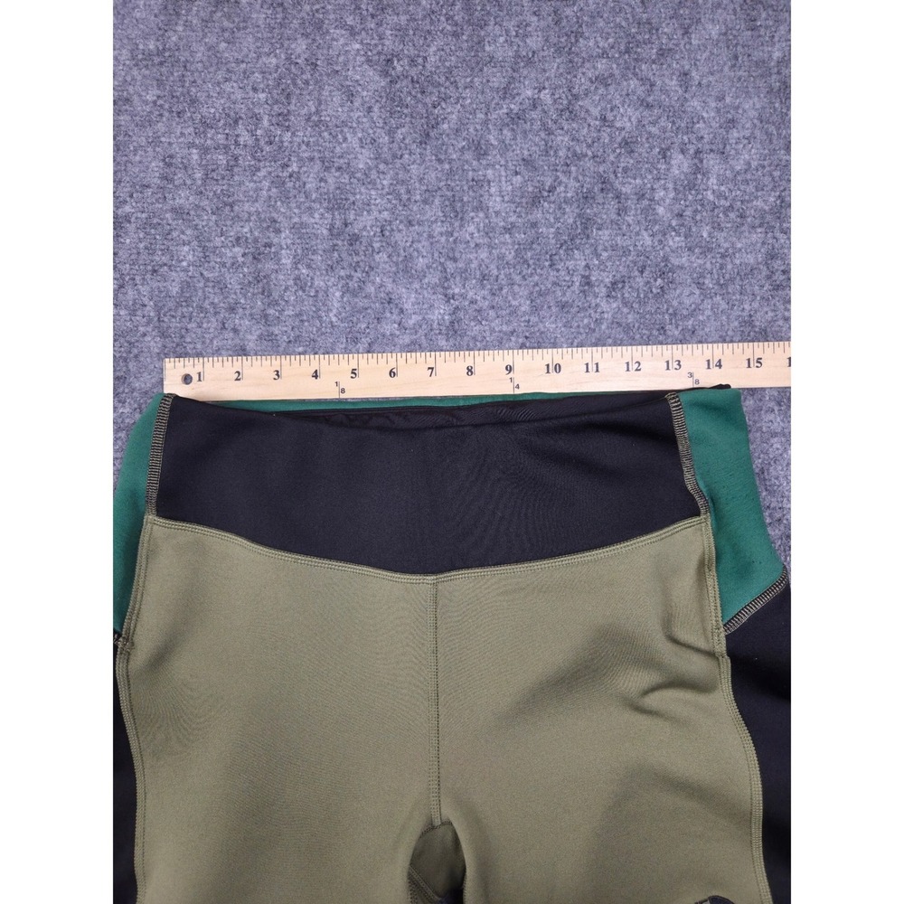 The North Face Steep Tech Leggings Womens L Olive Green Black Fleece Tights - Picture 8 of 13